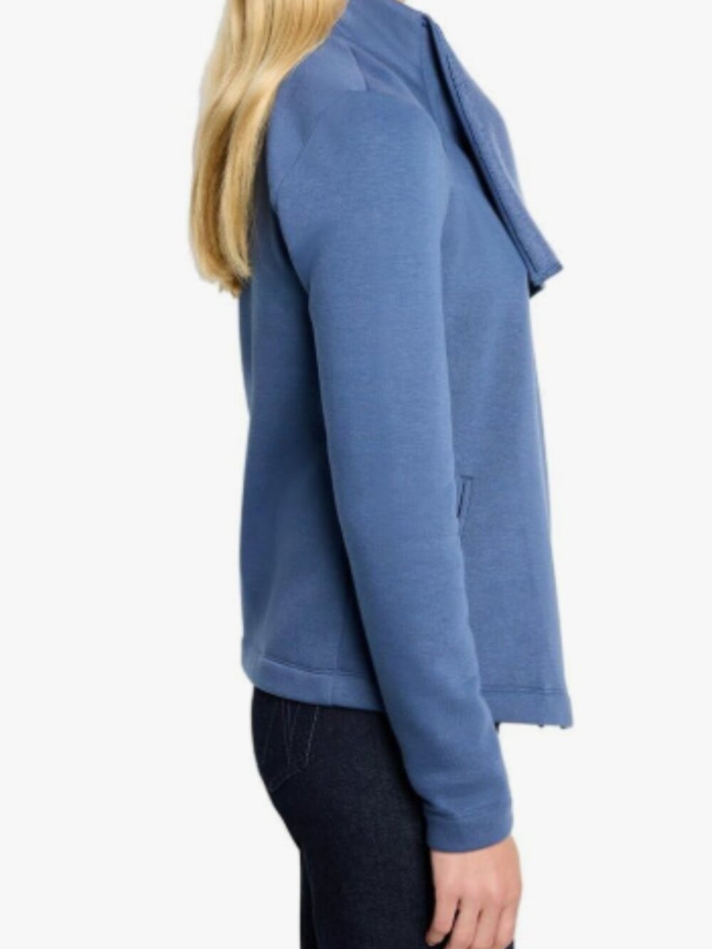 🪷NWT NIC+Zoe Lounge Around Moto Jacket, Ocean, XXL - Picture 4 of 4